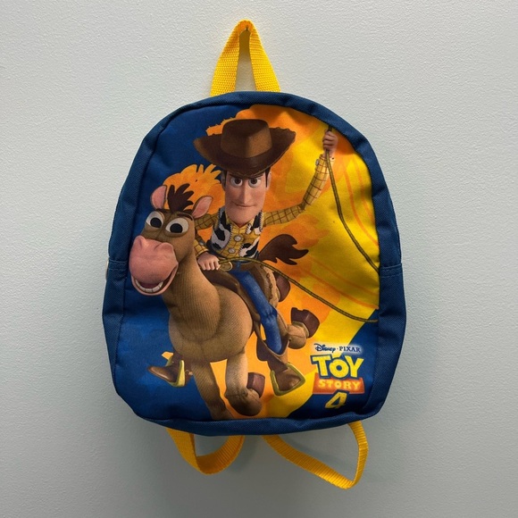 Disney Pixar Toy Story 4 Mini Toddler Backpack 10" Woody Bullseye - Picture 1 of 6